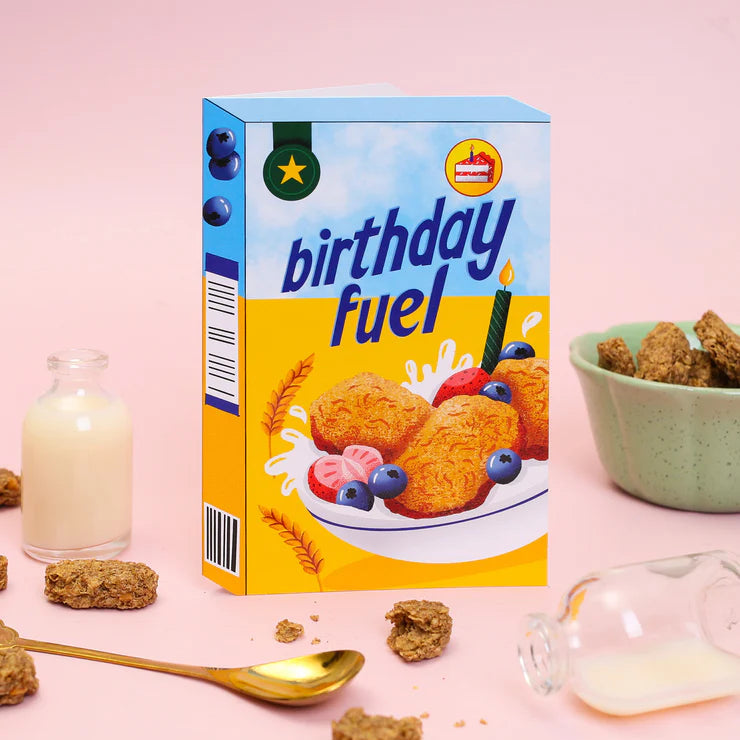 Birthday Fuel Cereal card