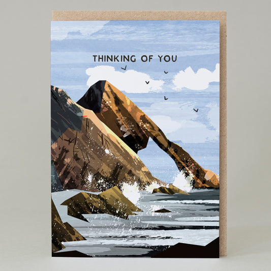 'Thinking of you' Bow Fiddle Rock Card