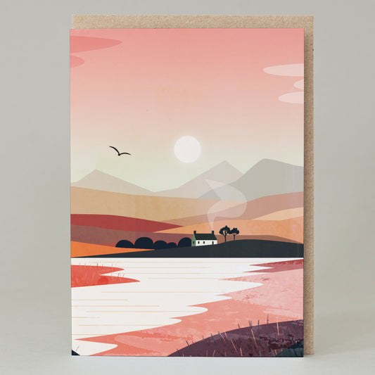 Pink Sky Bothy Card