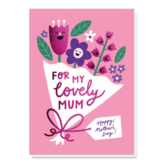 Pink Posies Mother's Day card