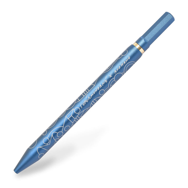 An artists edition And Hand Pen in denim blue from the Pencil Me In stationery shop. 