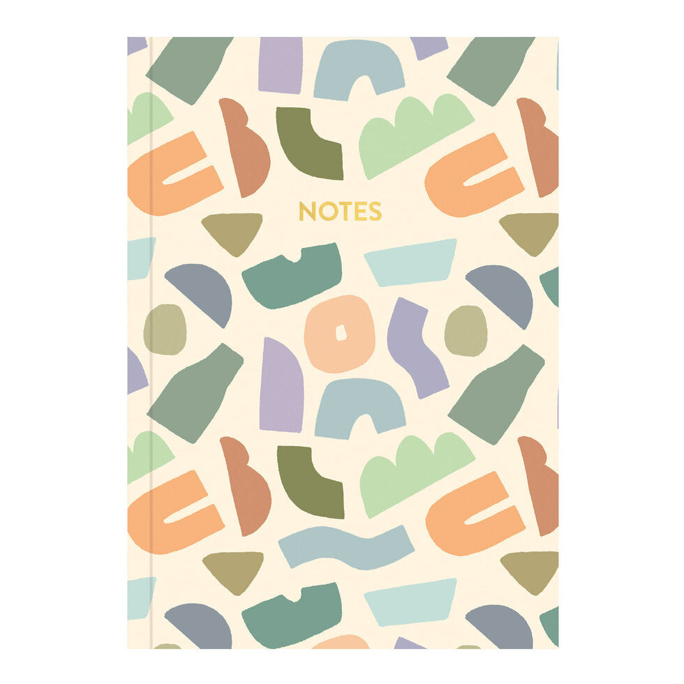 Abstract print A5 Lined Notebook