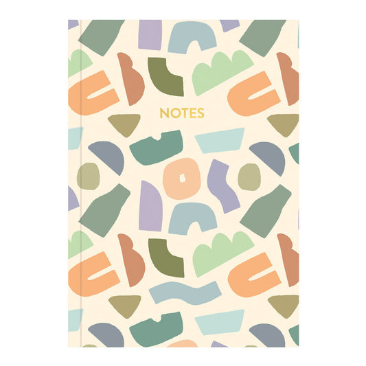 Abstract print A5 Lined Notebook