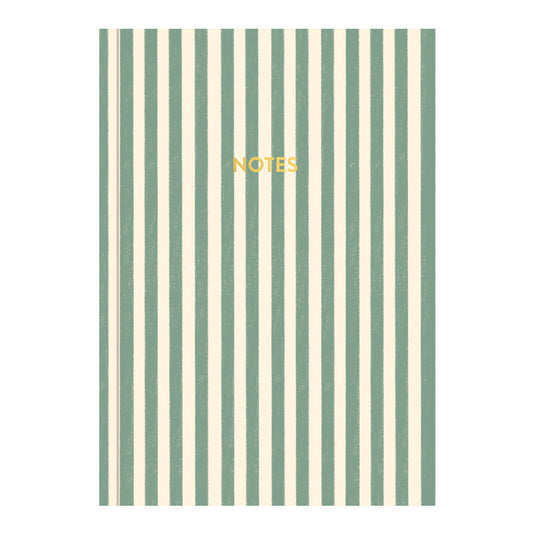 Sage Stripes A5 Lined Notebook