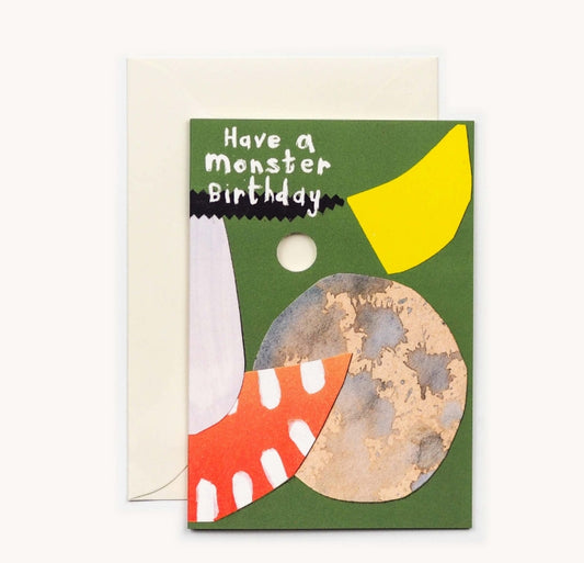 Monster Mask Greeting Card