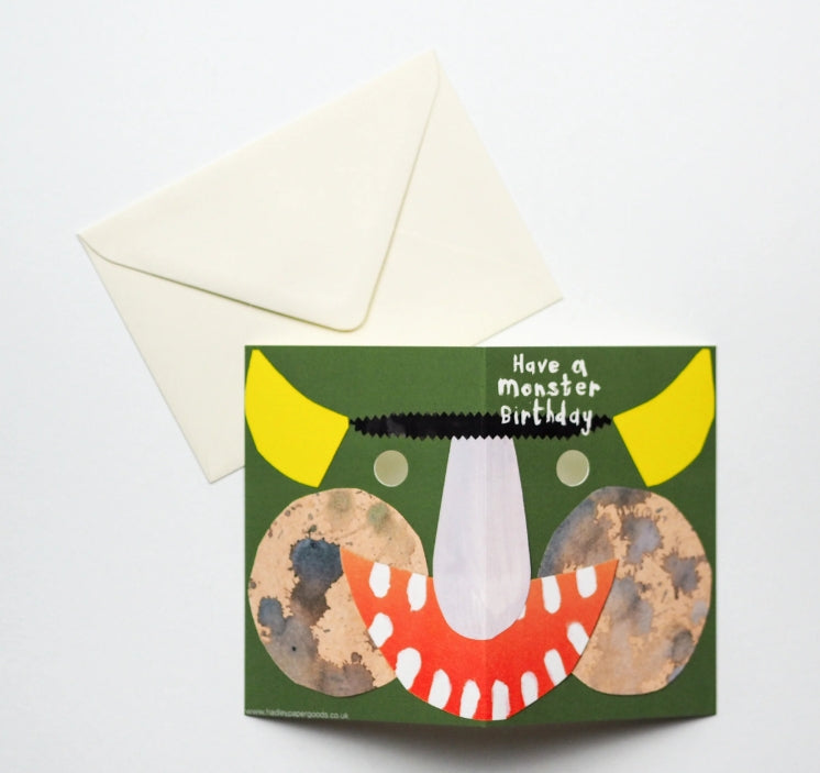Monster Mask Greeting Card