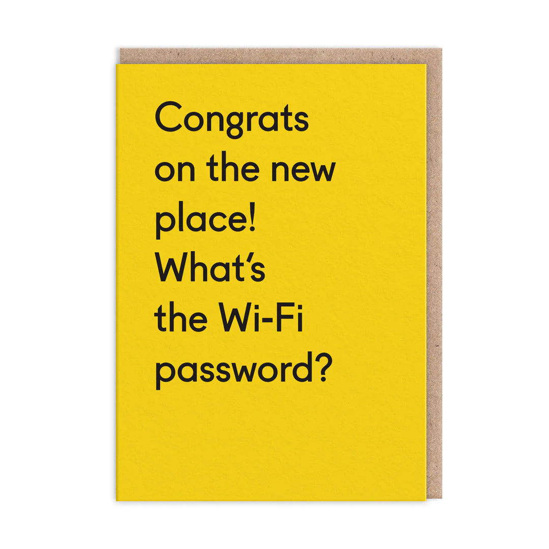 What's The Wifi Password Greeting Card