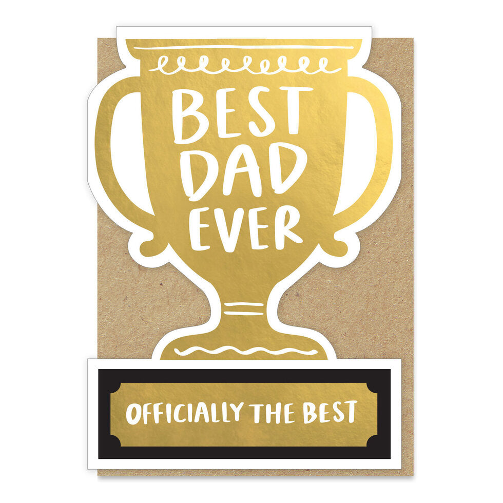 Best Dad Trophy card