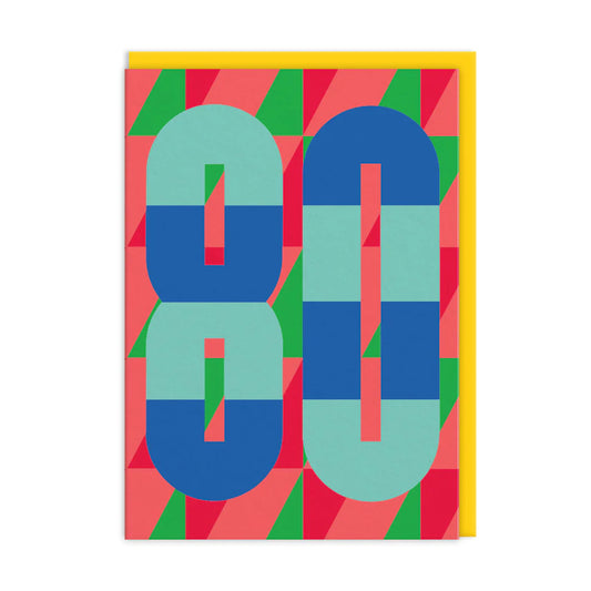 80 Birthday Card
