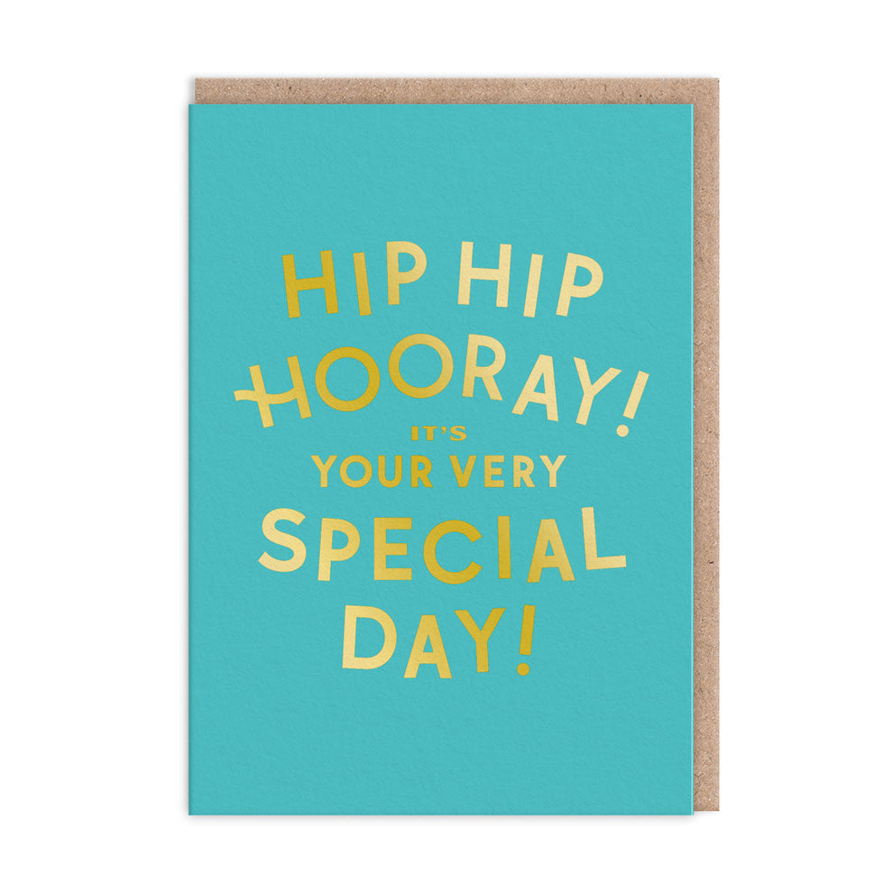 Hip Hip Hooray Special Day Birthday Card