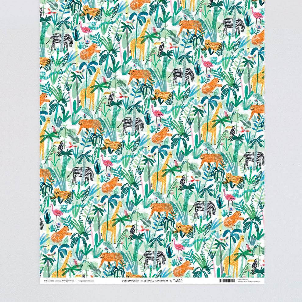 Jungle Animals Wrapping Paper
