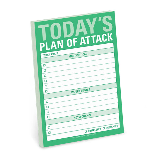 Plan of Attack Sticky Notes