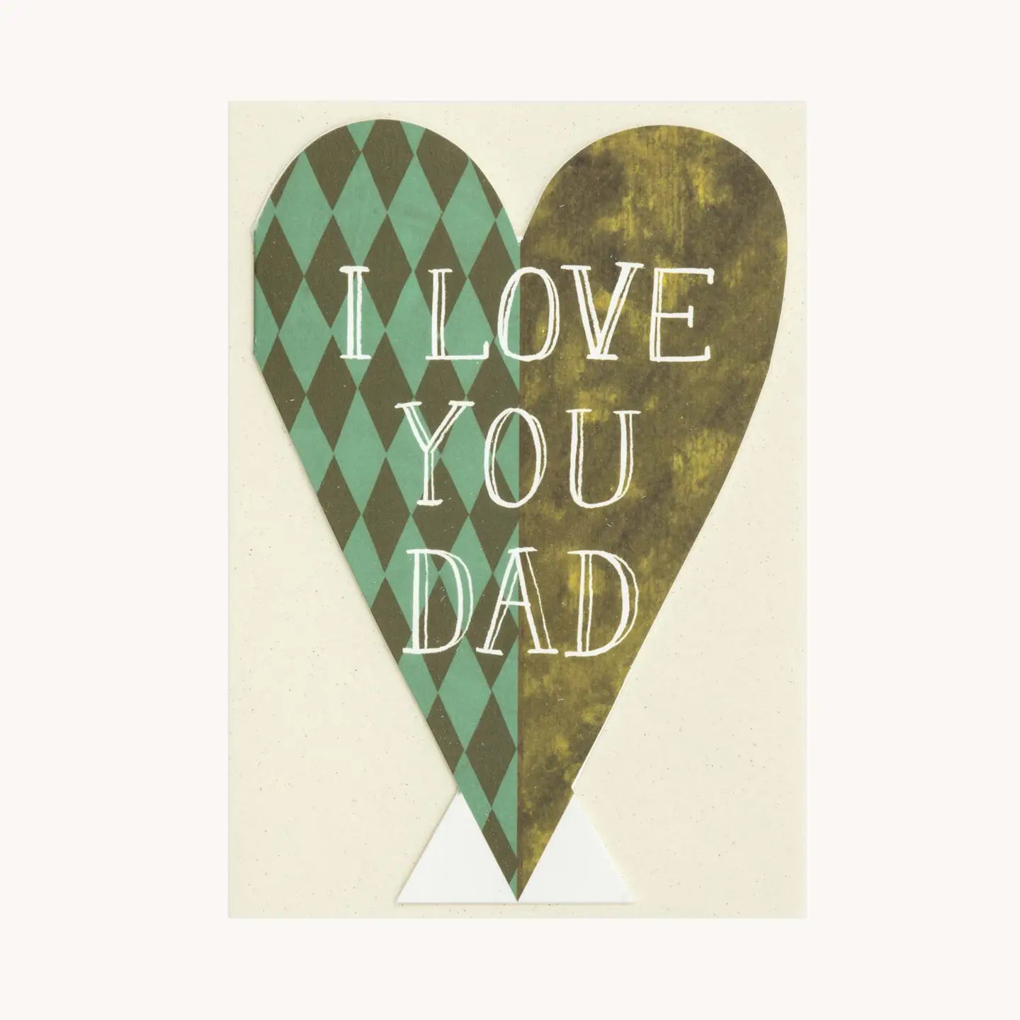 I Love You Dad Heart card