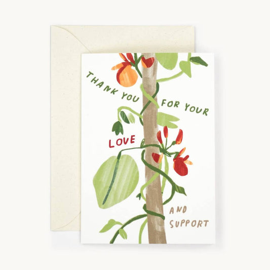 Thank You For Your Love & Support Card