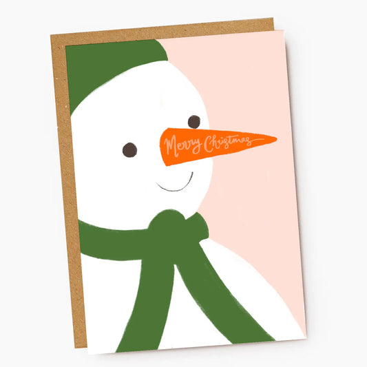 Snowman Merry Christmas Card