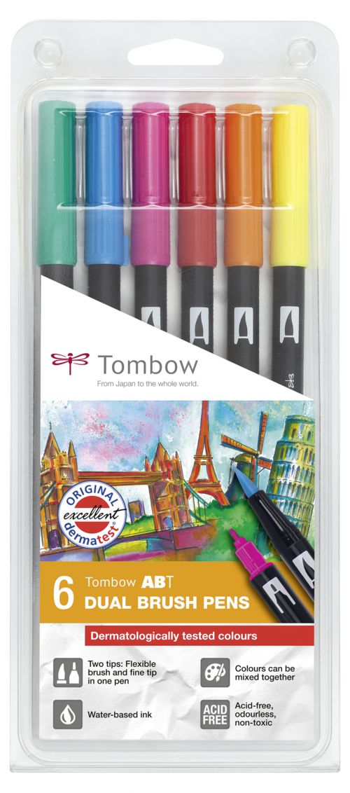 A pack of Tombow ABT dual brush pens  from the Pencil Me In stationery shop.
