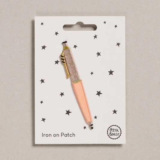 Iron On Patch - Peach Pen