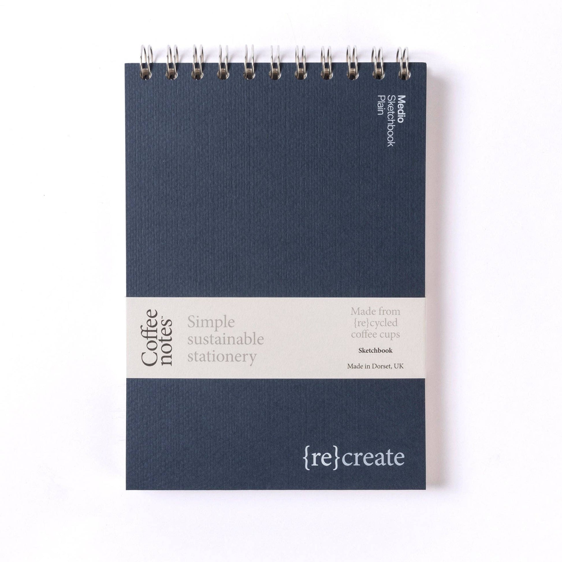 An indigo coloured sketchbook from the Pencil Me In stationery shop. 
