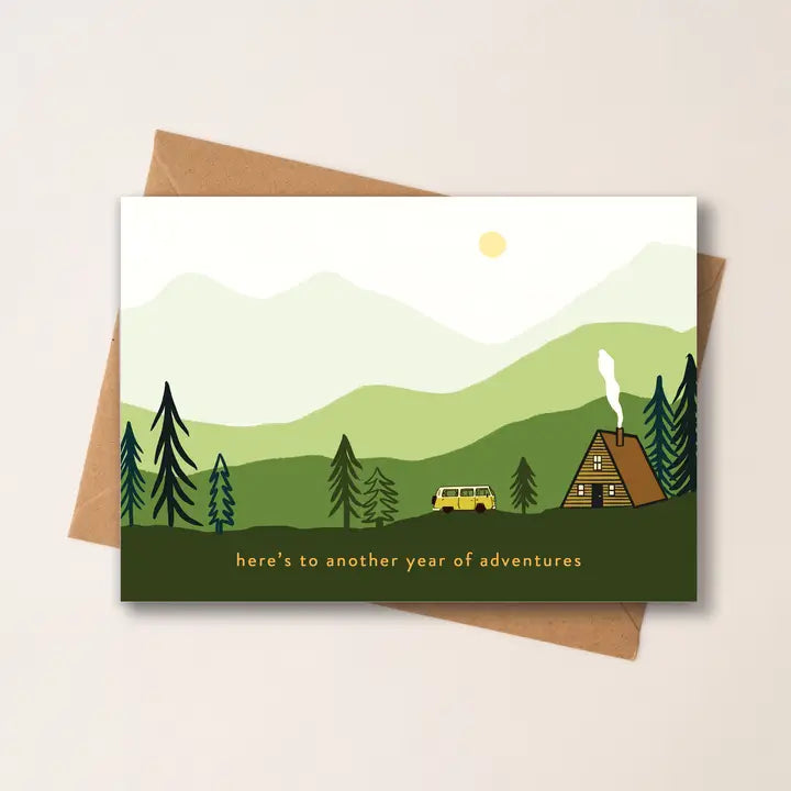 Another Year of Adventures Camper Van Card