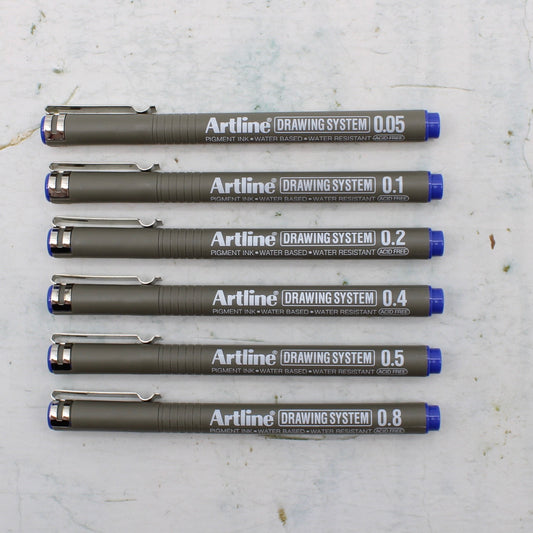 Artline Drawing System Pen - Blue Ink