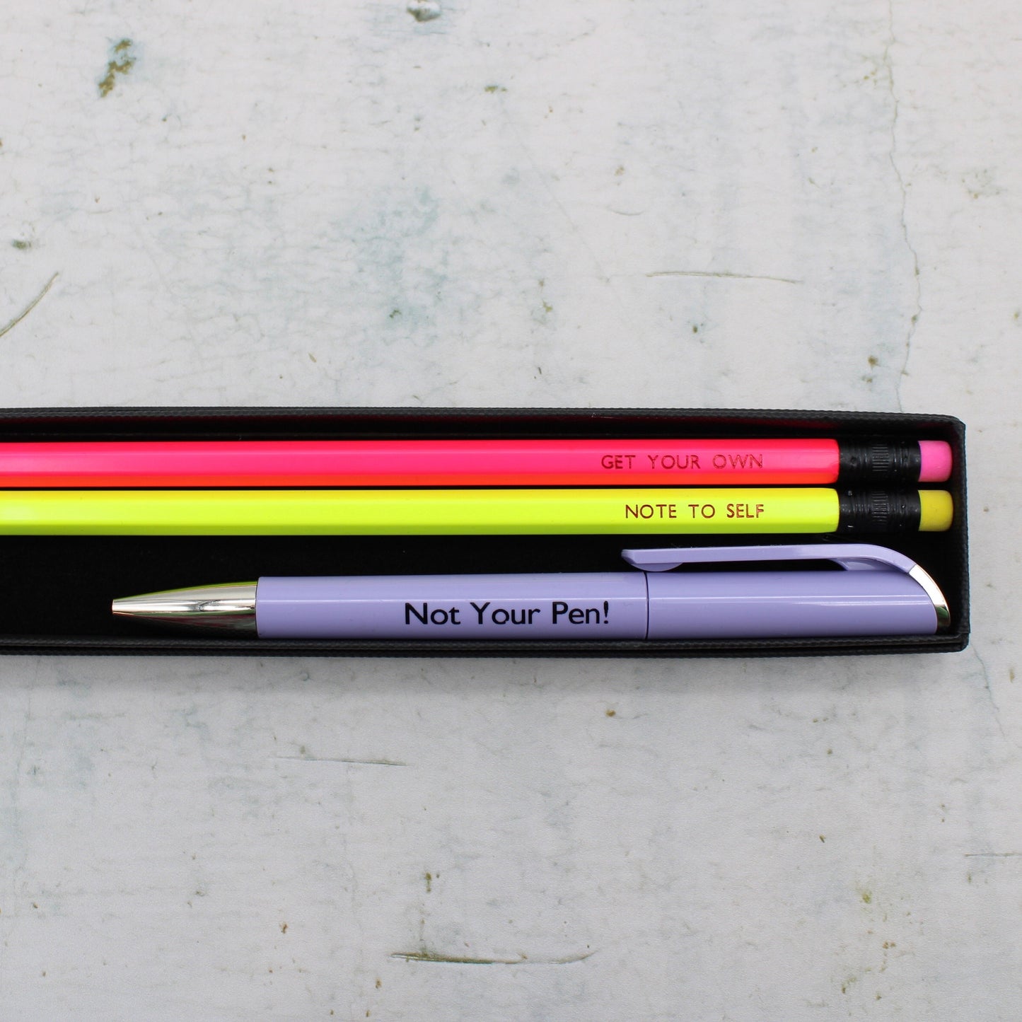 Personalised boxed set of 1 Pen & 2 Pencils