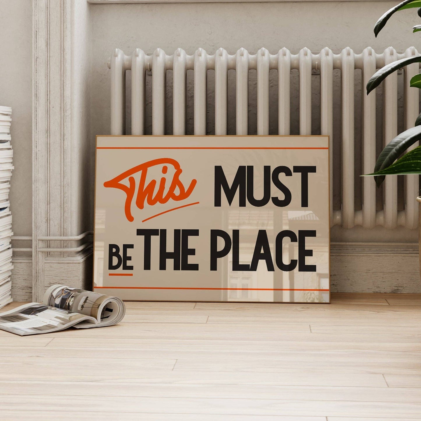 This Must Be The Place Retro Print A3