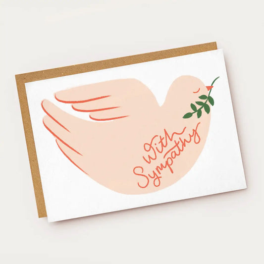 Dove With Sympathy card