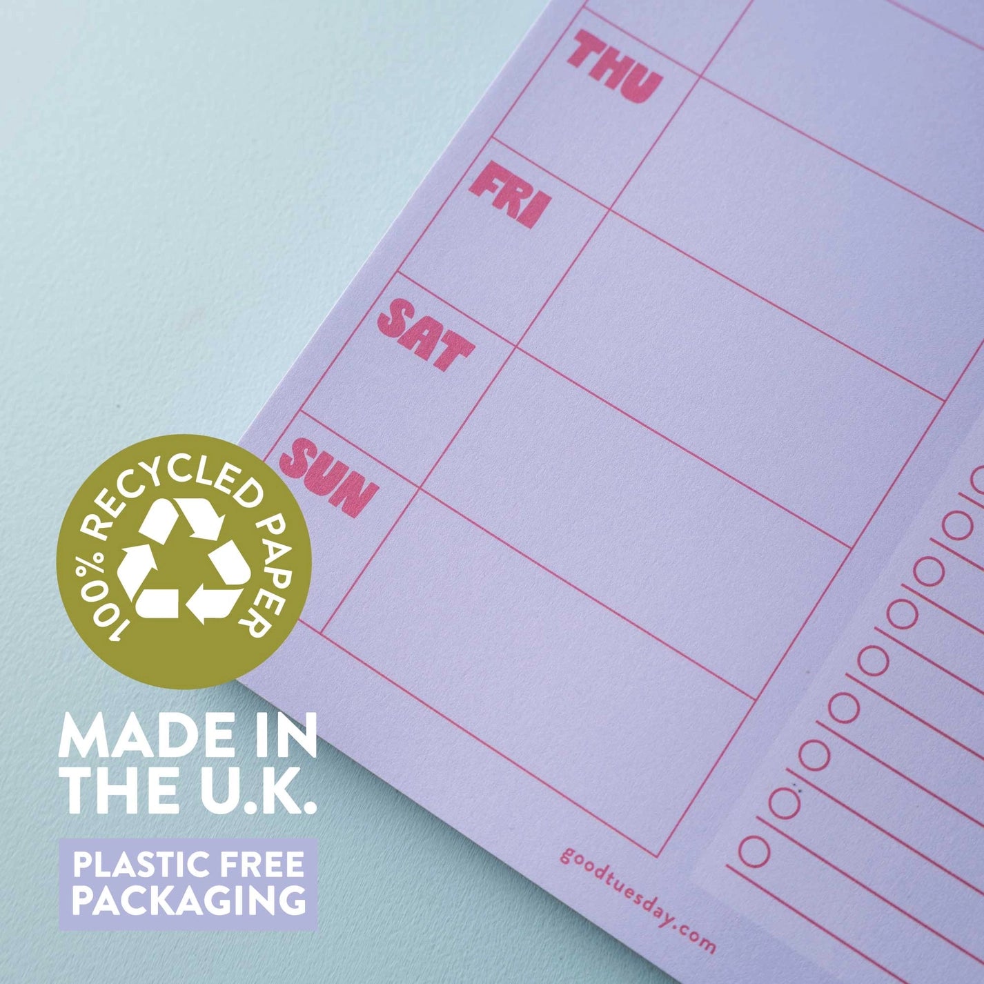 A5 Meal Planner - Lilac & Plum