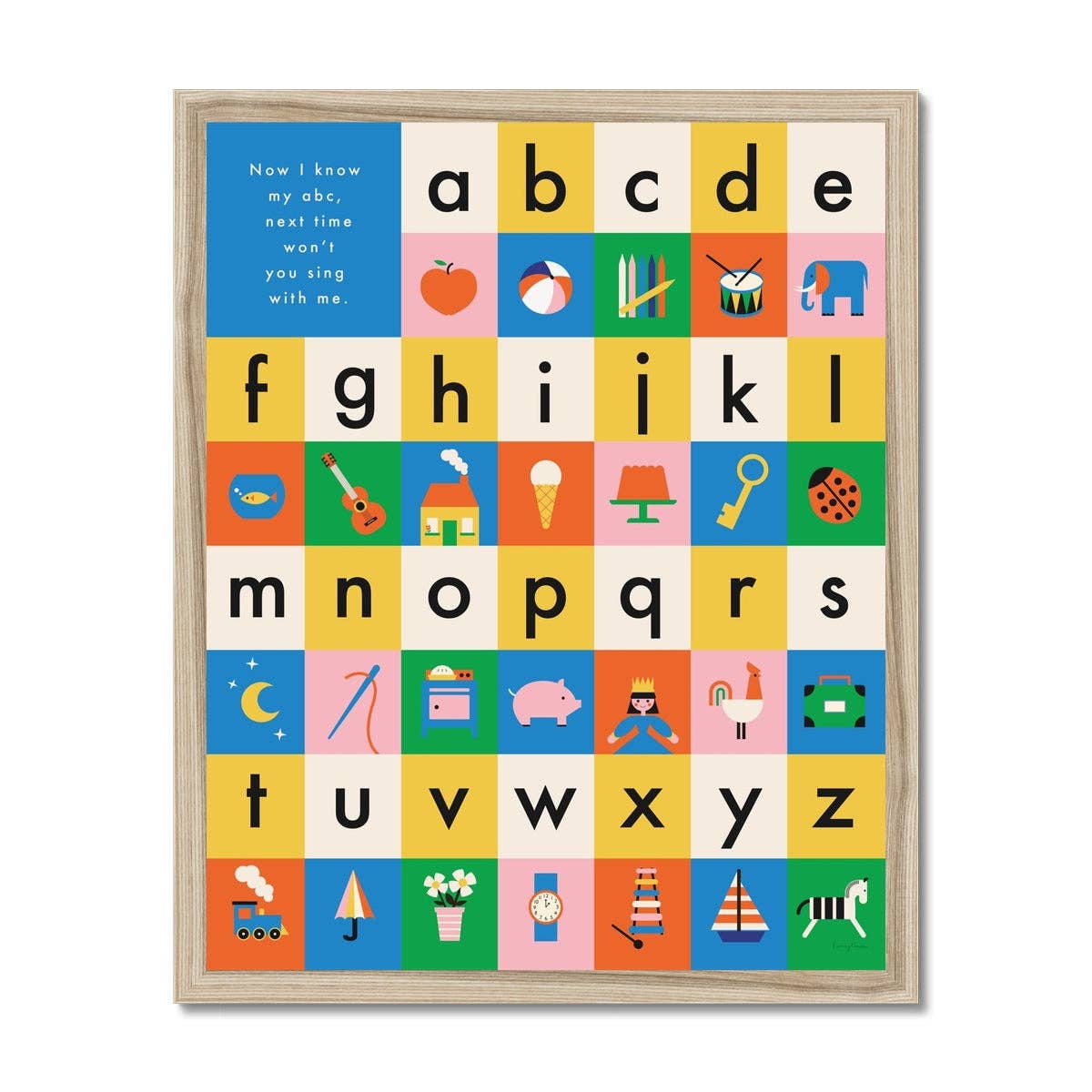 Vintage Playthings - Alphabet Fine Art Print: Unframed / A3