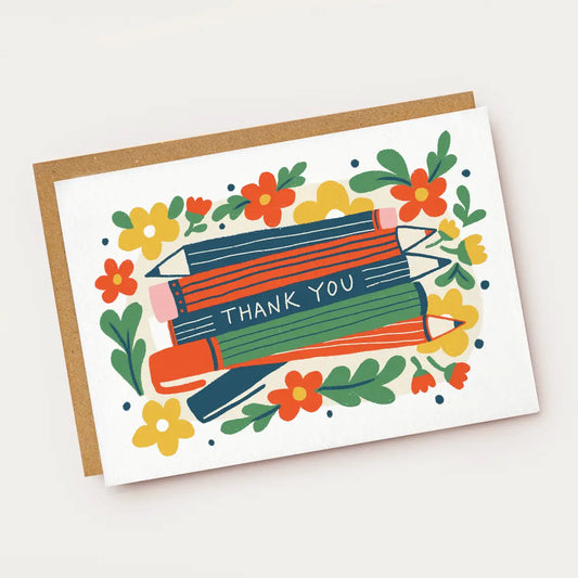 Thank You Pencils Card