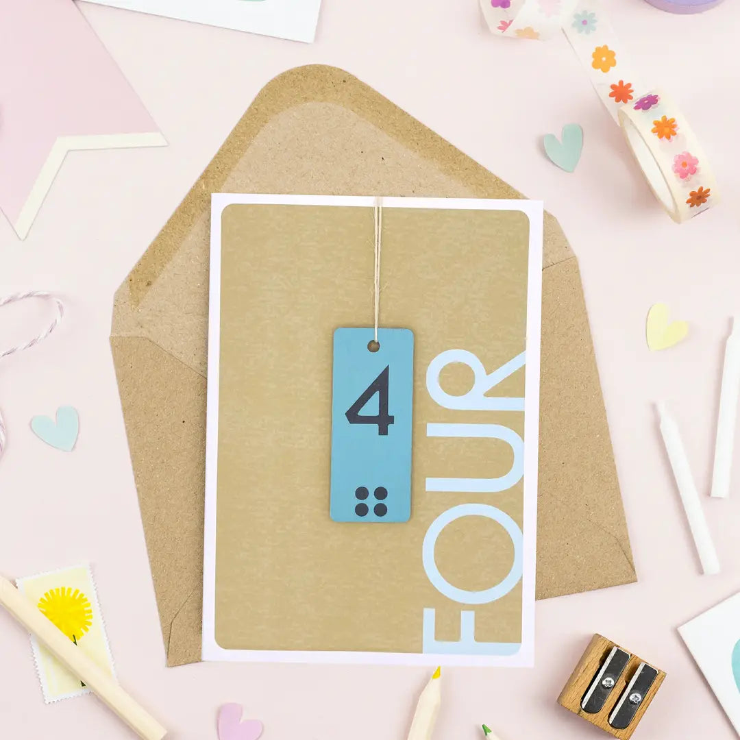 Age 4 Keepsake Card