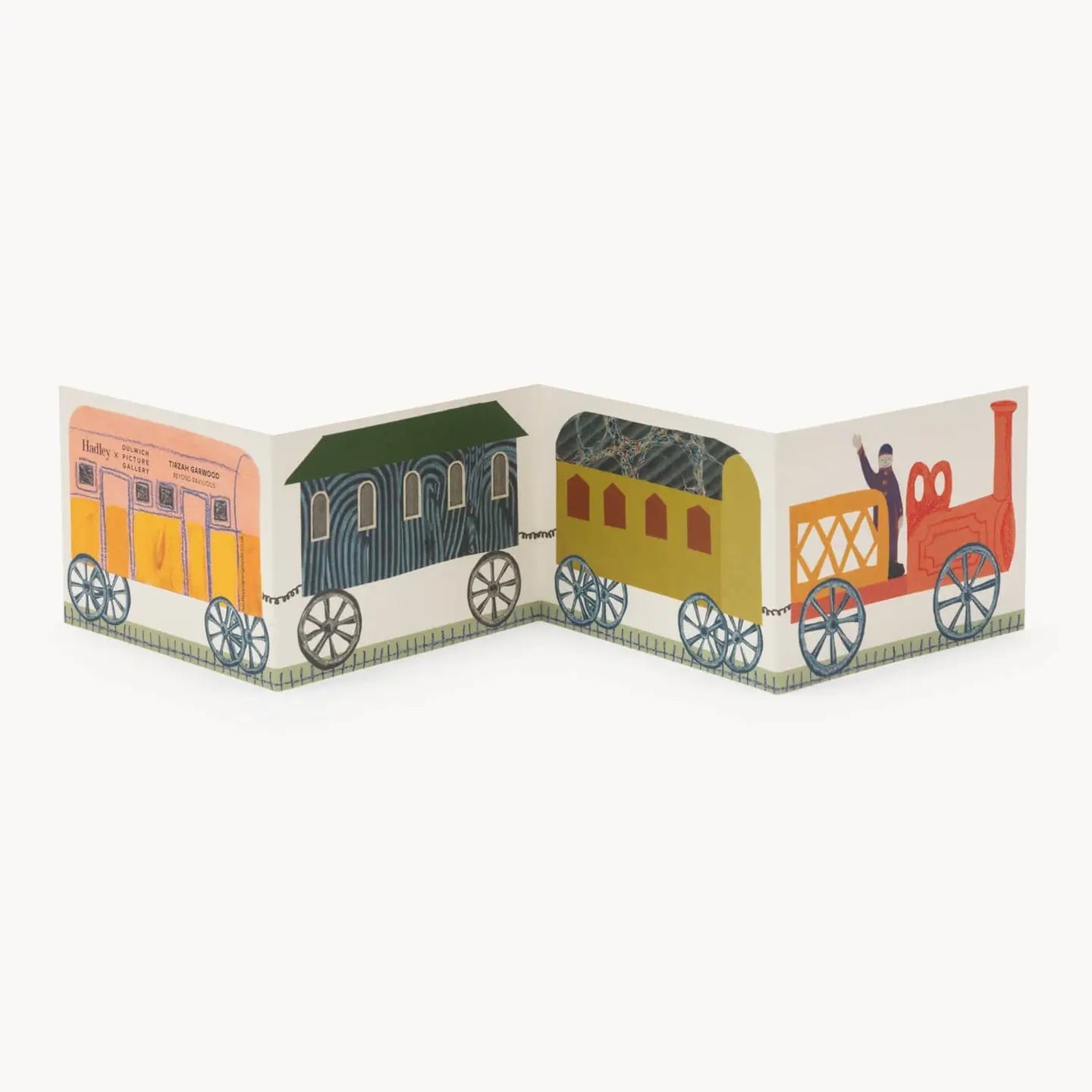 Train concertina card