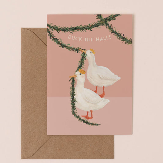 Duck The Halls card