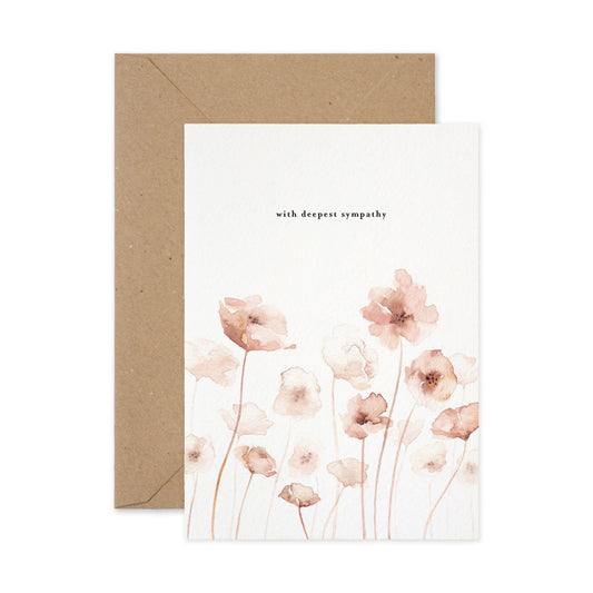 Sympathy Wildflowers Card