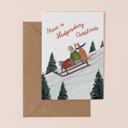Sledgendary Christmas card