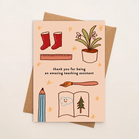 Thank You Teaching Assistant Card