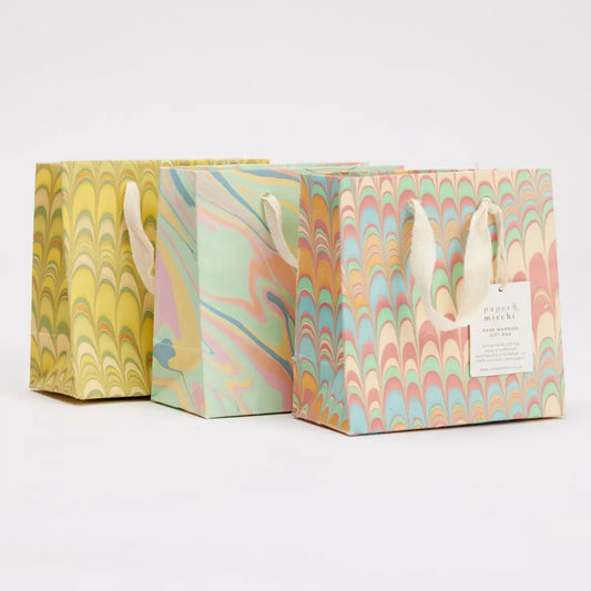 Hand Marbled Gift Bags (Small) - Bouquet