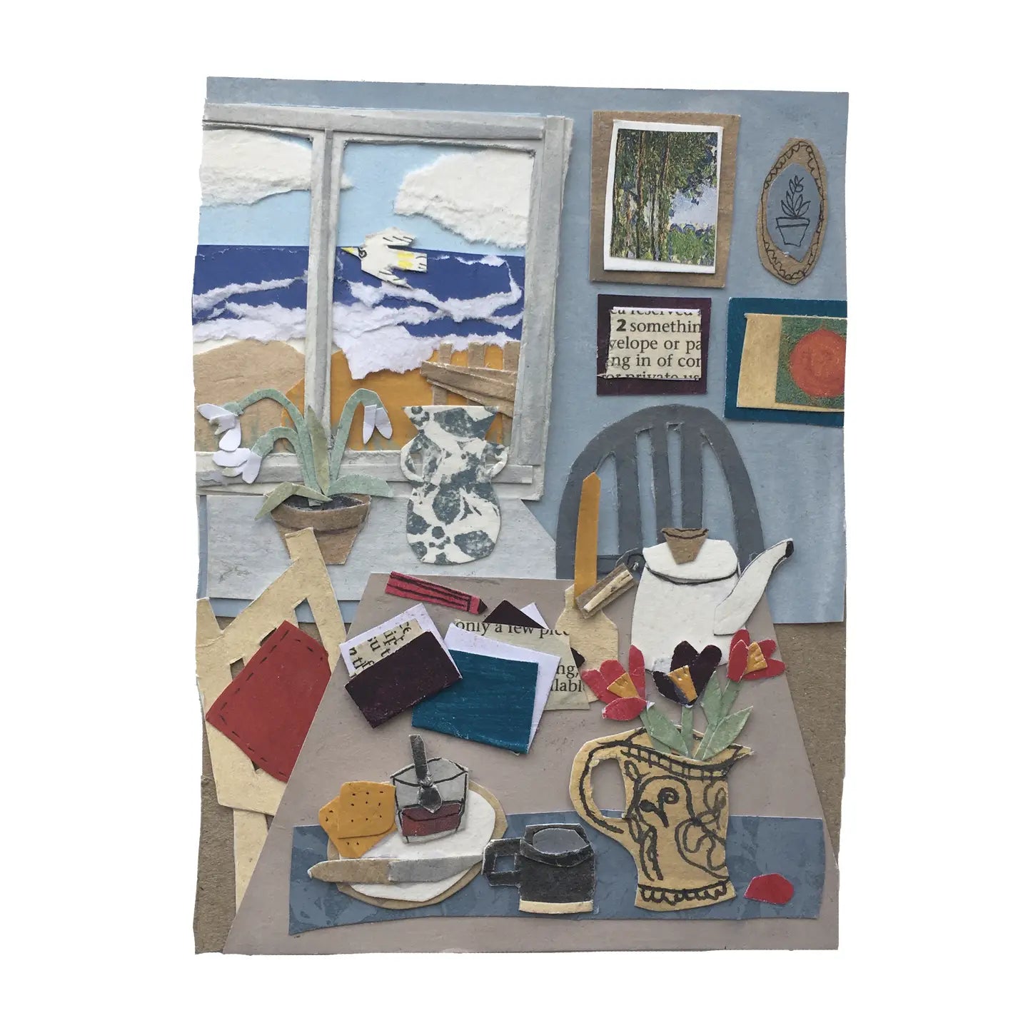 Snowdrops, Tea & the Sea Greeting Card