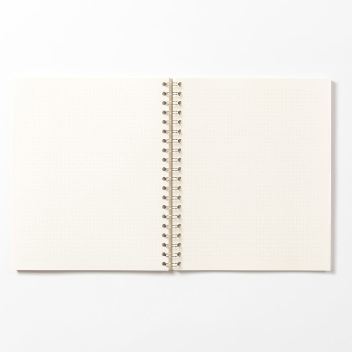Grande Almond Wirebound Notebook (Dotted)