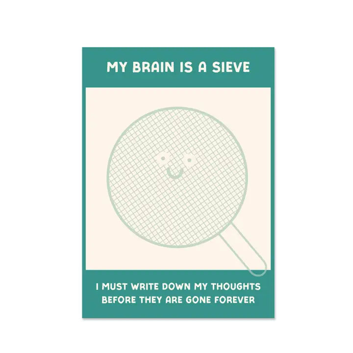 A6 Brain is a sieve notepad