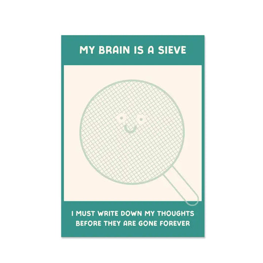 A6 Brain is a sieve notepad