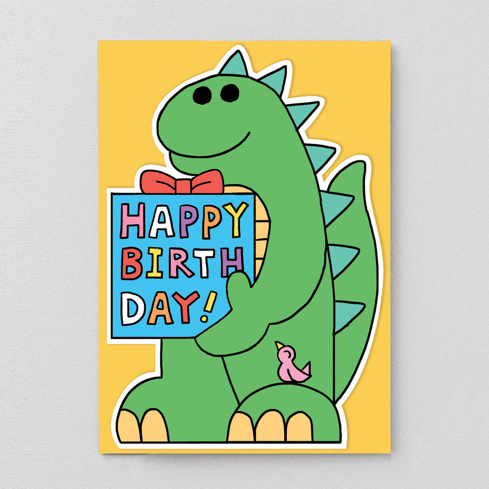 Happy Birthday Dinosaur Card