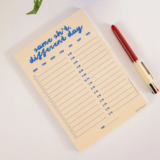 A5 Daily Planner Pad - Same sh*t, different day