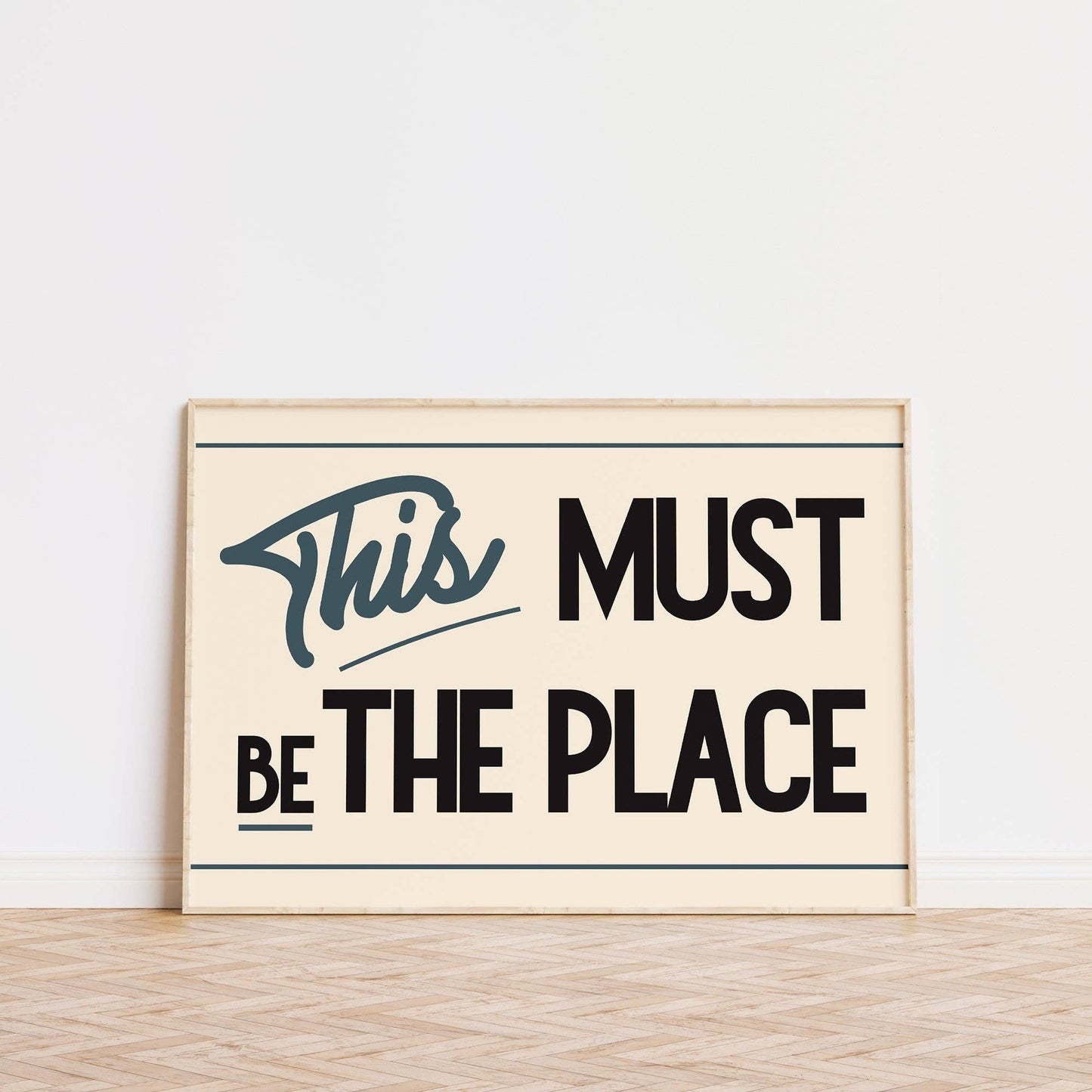 This Must Be The Place Retro Print A3