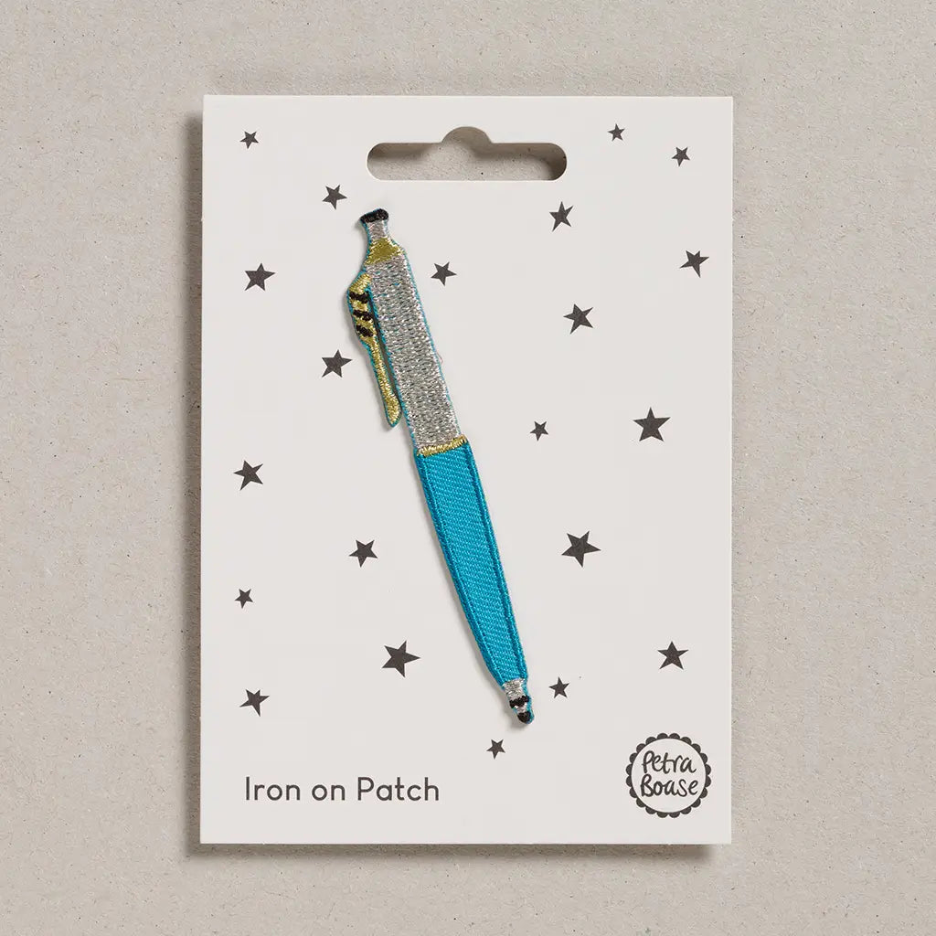 Iron On Patch - Teal Pen