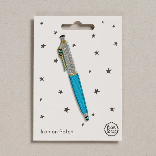 Iron On Patch - Teal Pen