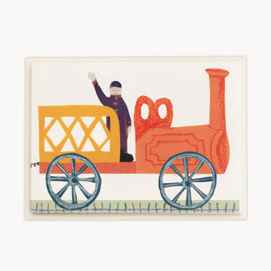 Train concertina card
