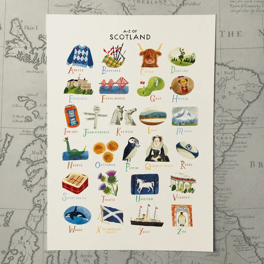 A-Z Scotland A3 Print