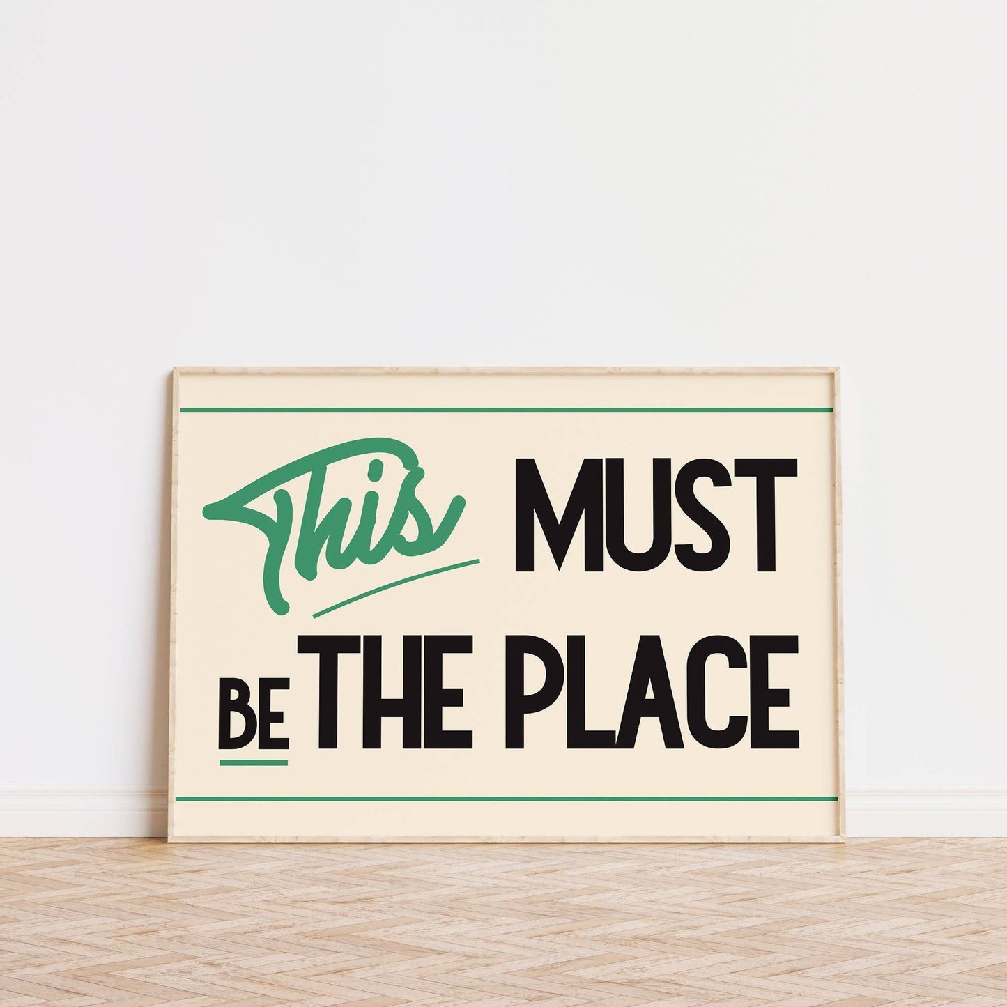 This Must Be The Place Retro Print A3