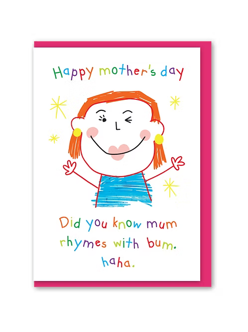 Mothers Day Rhyme card